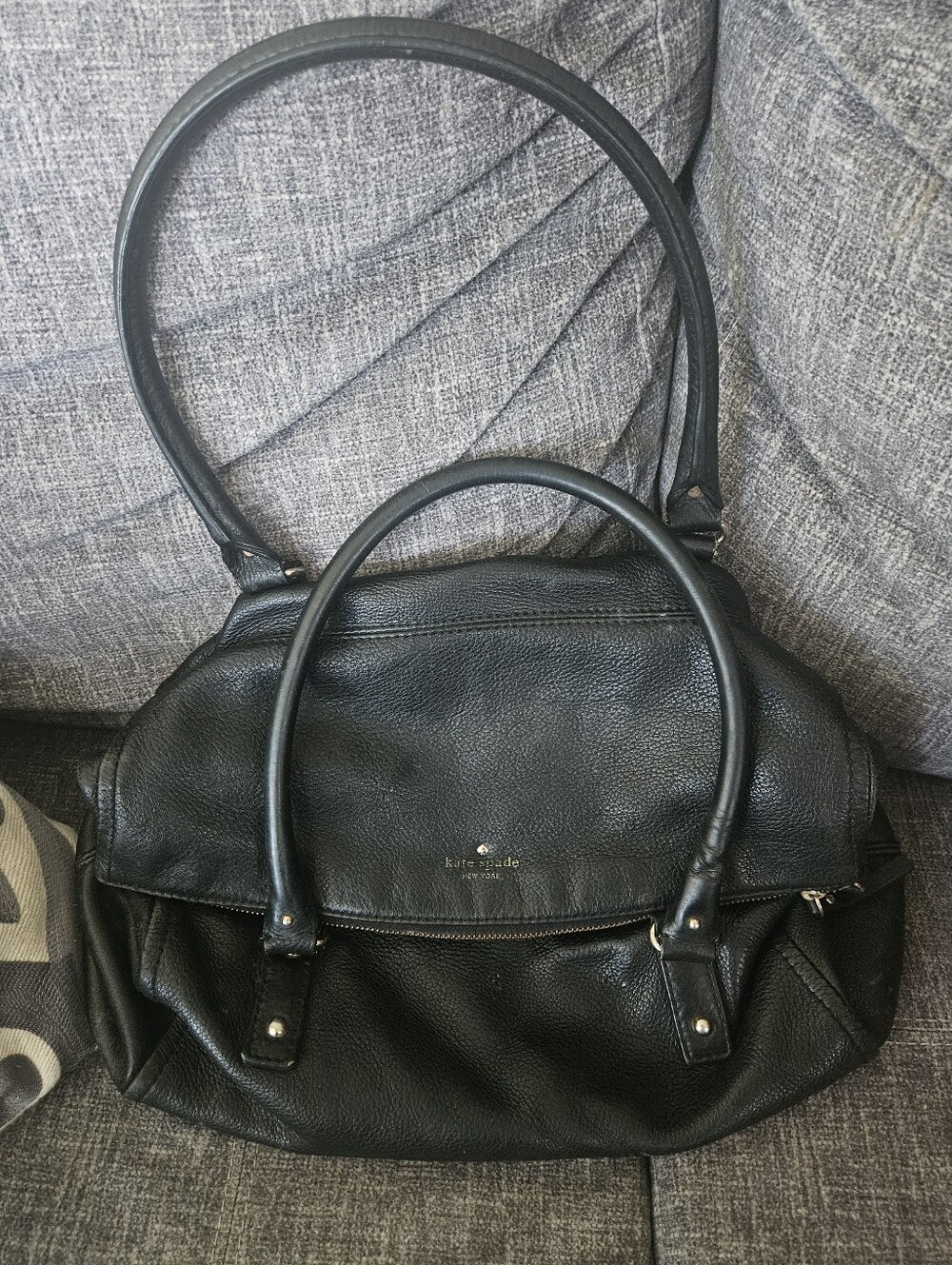 Kate Spade Cobble Hill Leslie pebbled Black Leather Shoulder Bag